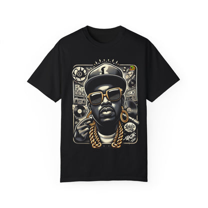 Rapper Merch Hip-Hop Icon Caricature | Bold Urban Streetwear Design - High Quality Image