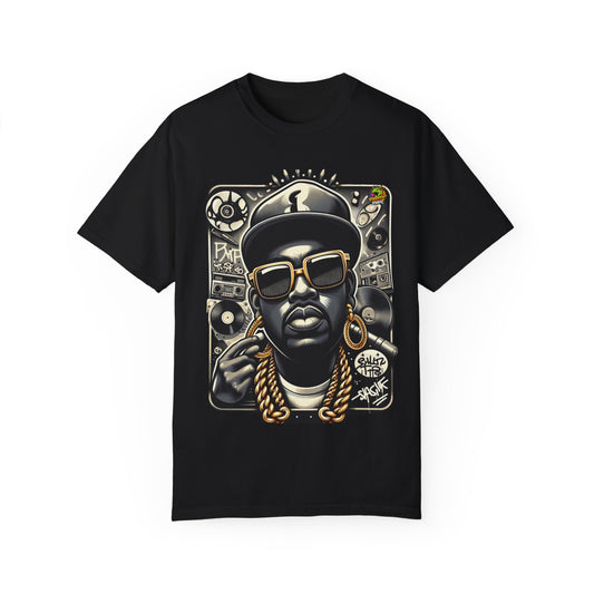 Rapper Merch Hip-Hop Icon Caricature | Bold Urban Streetwear Design - High Quality Image