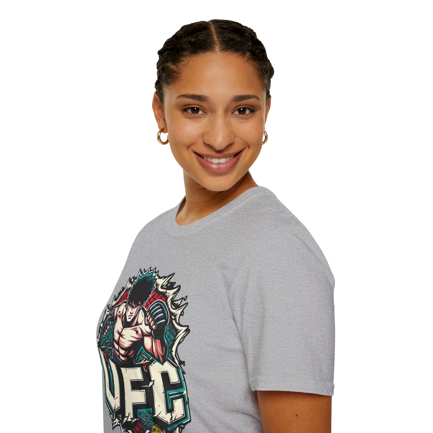 spooky season fashion - UFC T Shirt | Motivational UFC Tee Shirts | Unleash Fierce Confidence for Gym - limited edition. perfect Halloween gift for fans of horror culture. Order yours now and stand out with this exclusive piece!