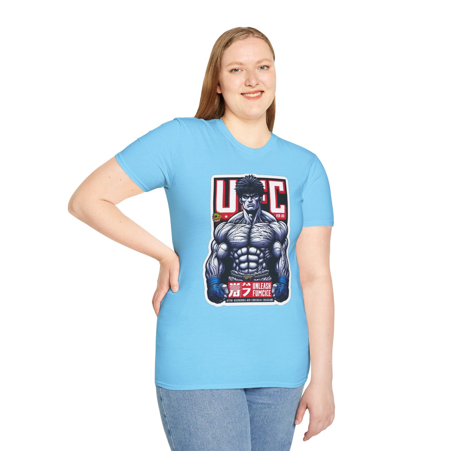 UFC T Shirt | Unleash Fierce Confidence | Motivational UFC Tee with Baki Anime Strength