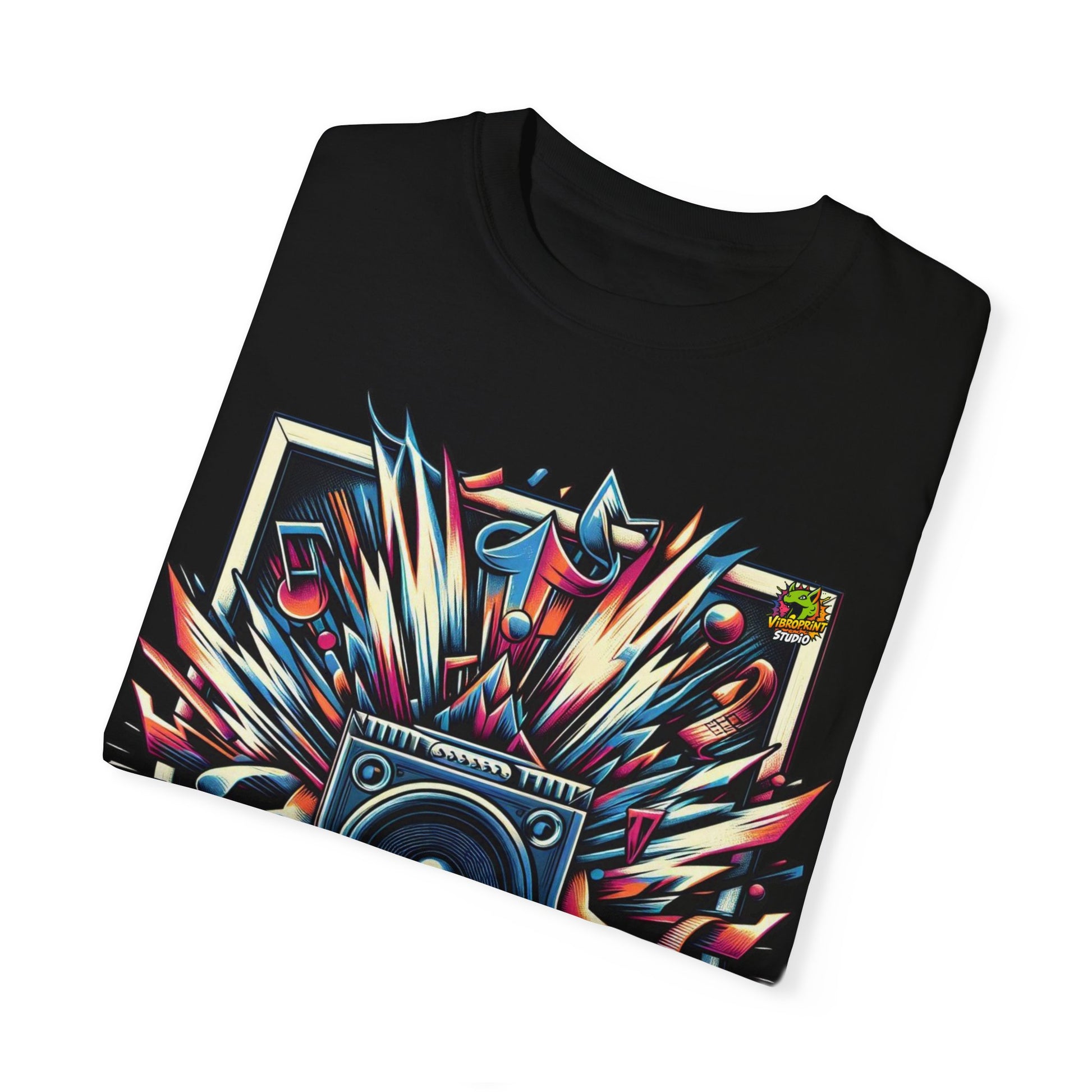 Sound - Booming Sound Waves Rapper Merch | Hip-Hop Beats Street Style T-Shirt - premium material. limited stock. Order yours now and stand out with this exclusive piece!