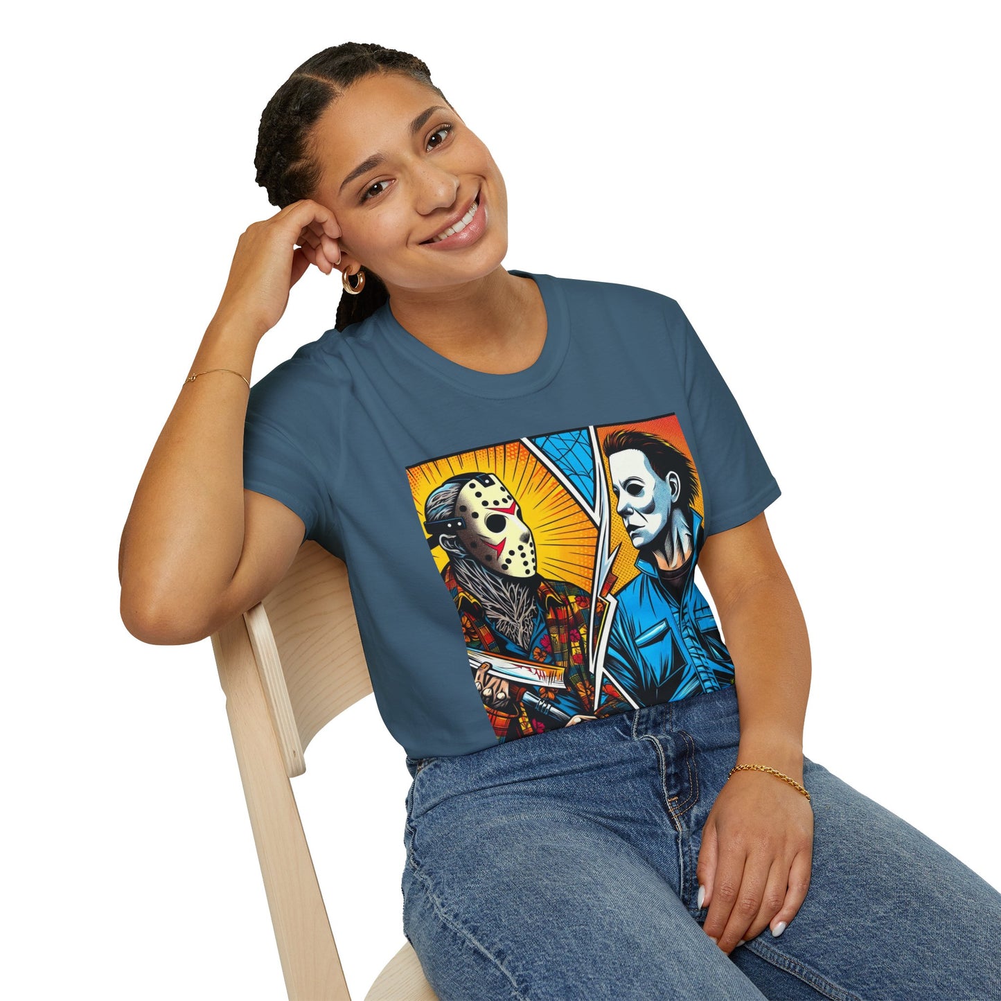 Jason & Michael Halloween Shirt | Funny Vintage Horror Tee