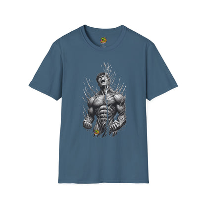 for - UFC T Shirt | Unleash Fierce Confidence | Motivational UFC Tee with Baki Anime Inspiration for Gym Enthusiasts - custom-made. perfect gift idea. Order yours now and stand out with this exclusive piece!