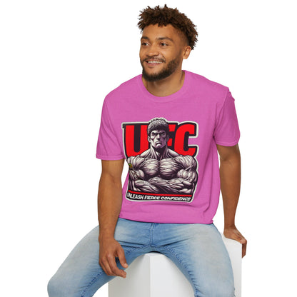 UFC T Shirt | Unleash Fierce Confidence | UFC Tee with Baki Anime Strength for Fitness Fans