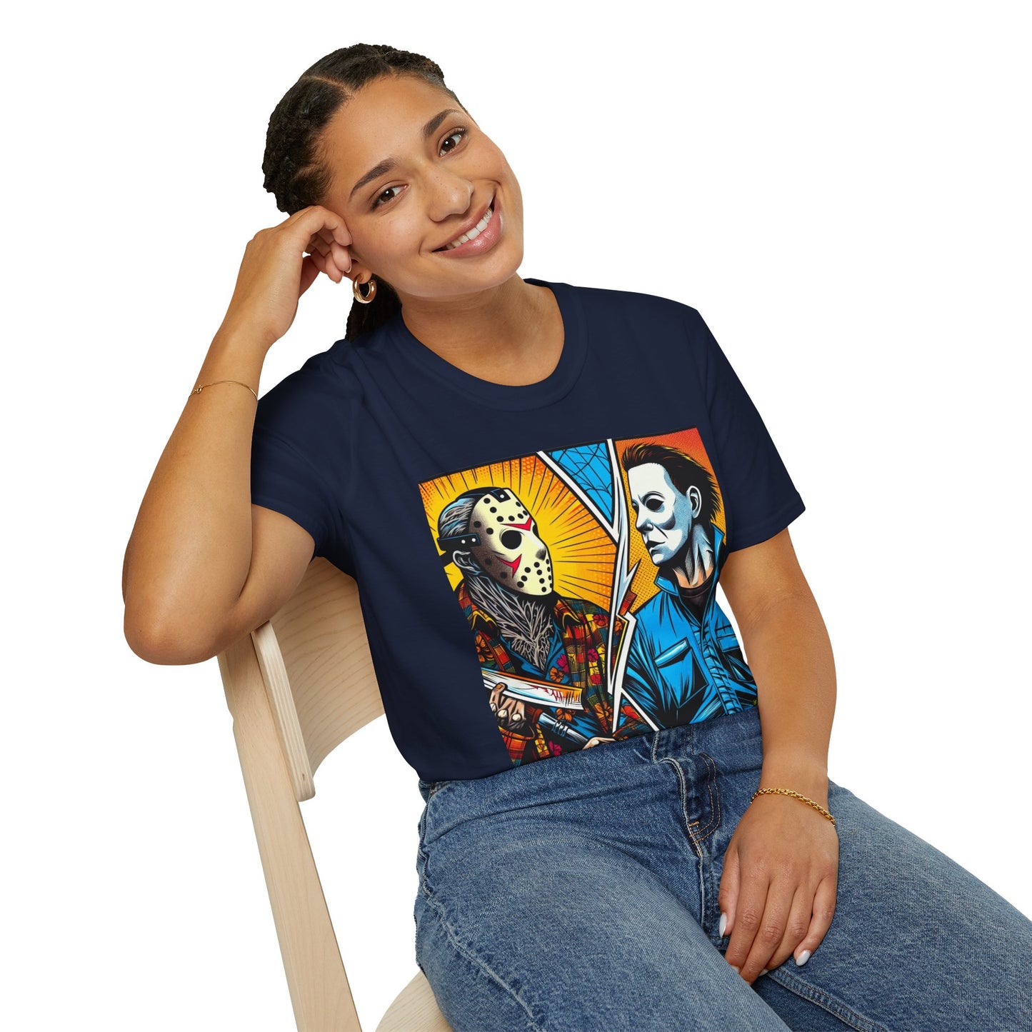 product - Jason & Michael Halloween Shirt | Funny Vintage Horror Tee - premium material. perfect gift idea. Order yours now and stand out with this exclusive piece!