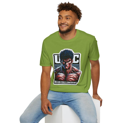 UFC T Shirt | Unleash Fierce Confidence | UFC Tee with Baki Anime Strength