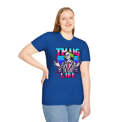 Graphic - Beetlejuice Shirt | Spooky Thug Life Tee | Halloween Beetlejuice Graphic Shirt for Men & Women - custom-made. perfect gift idea. Order yours now and stand out with this exclusive piece!