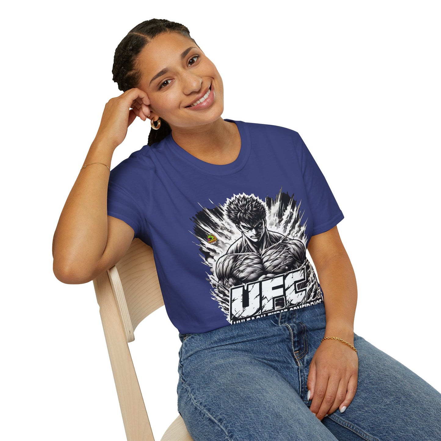 UFC T Shirt | Unleash Fierce Confidence | UFC Tee with Baki Anime T Shirt Motivation