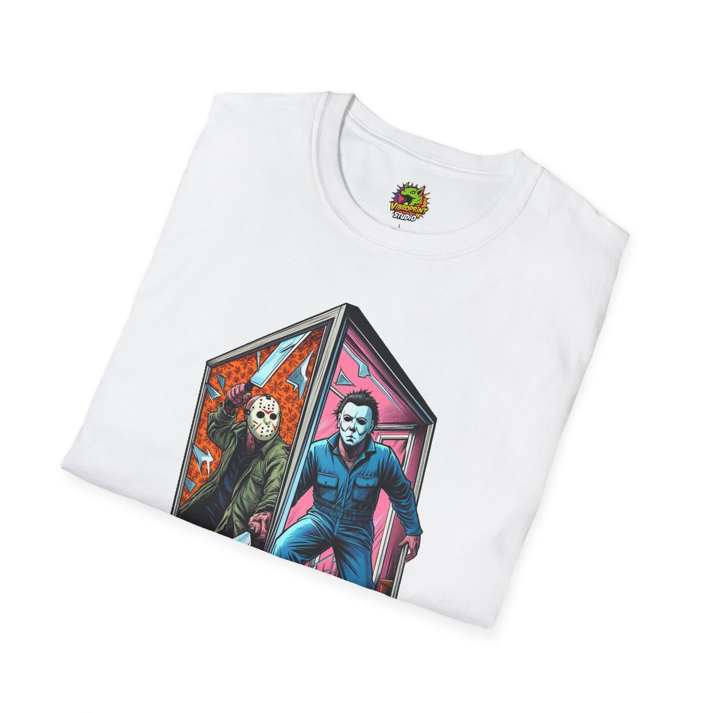 Horror - Jason & Michael Myers Funny Halloween Shirt | Vintage Horror Tee - custom-made. perfect gift idea. Order yours now and stand out with this exclusive piece!