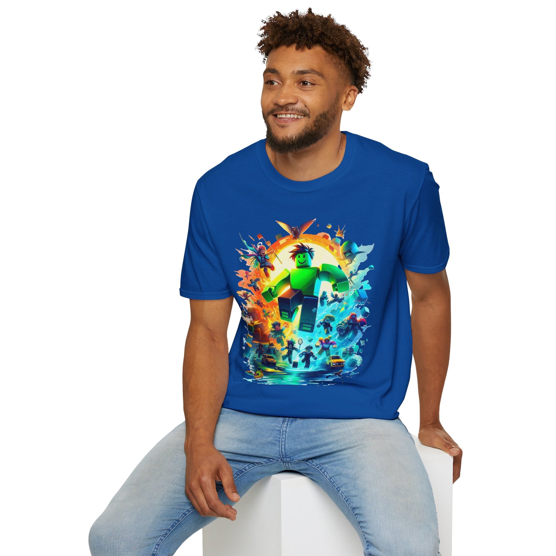 handcrafted - Cool Roblox Adventure T-Shirt for Kids | Roblox Graphic Tee | Roblox Inspired Shirt for Boys & Girls | Fun Roblox Gift - Order yours now and stand out with this exclusive piece!