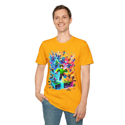 product - Cool Roblox Gamer Tee for Boys & Girls | Roblox Adventure Shirt | Roblox Graphic T-Shirt | Fun Gift for Roblox Lovers - premium material. perfect gift idea. Order yours now and stand out with this exclusive piece!