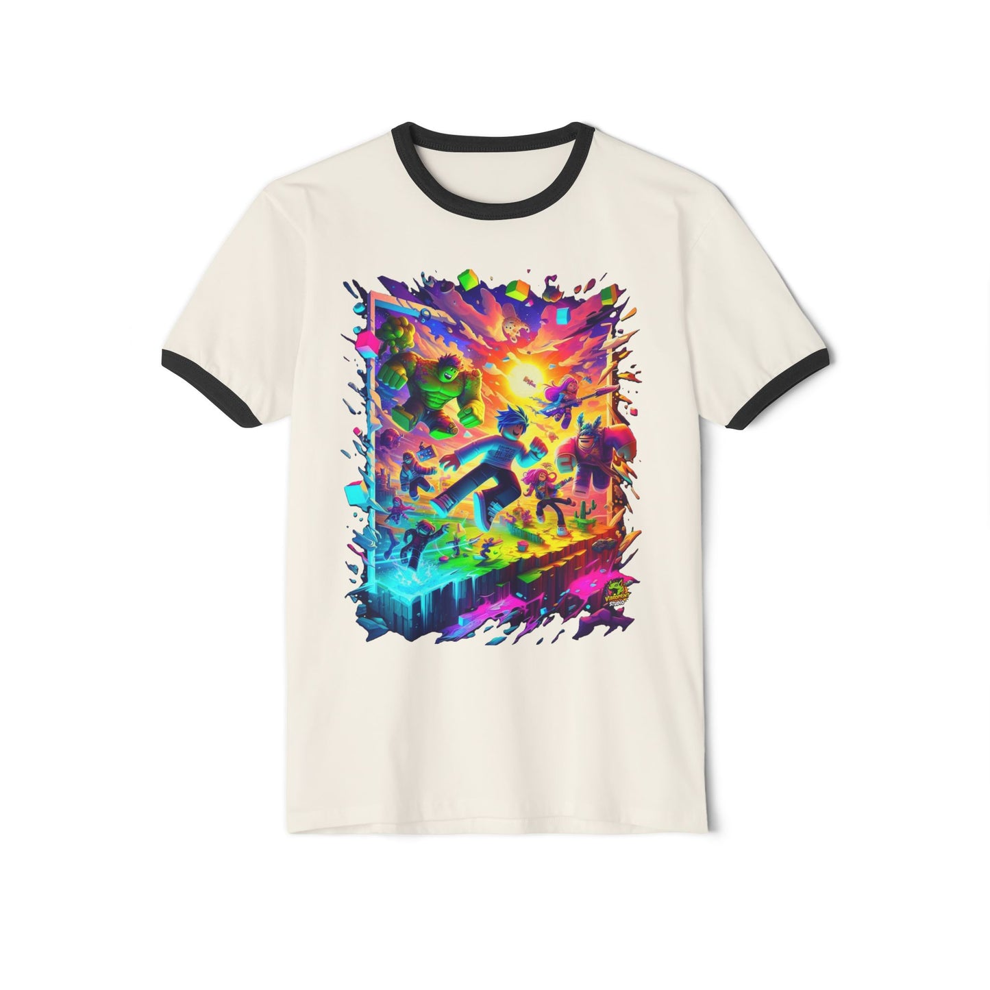 Title: Roblox T Shirt for Adults & Kids | Roblox Adventure Fan Tee | Roblox Gaming Shirt - High Quality Image