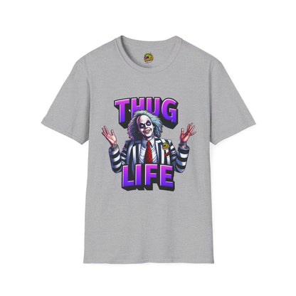 T-Shirt - Beetlejuice Shirt | Thug Life Halloween Tee | Funny Beetlejuice Graphic T-Shirt - custom-made. perfect gift idea. Order yours now and stand out with this exclusive piece!