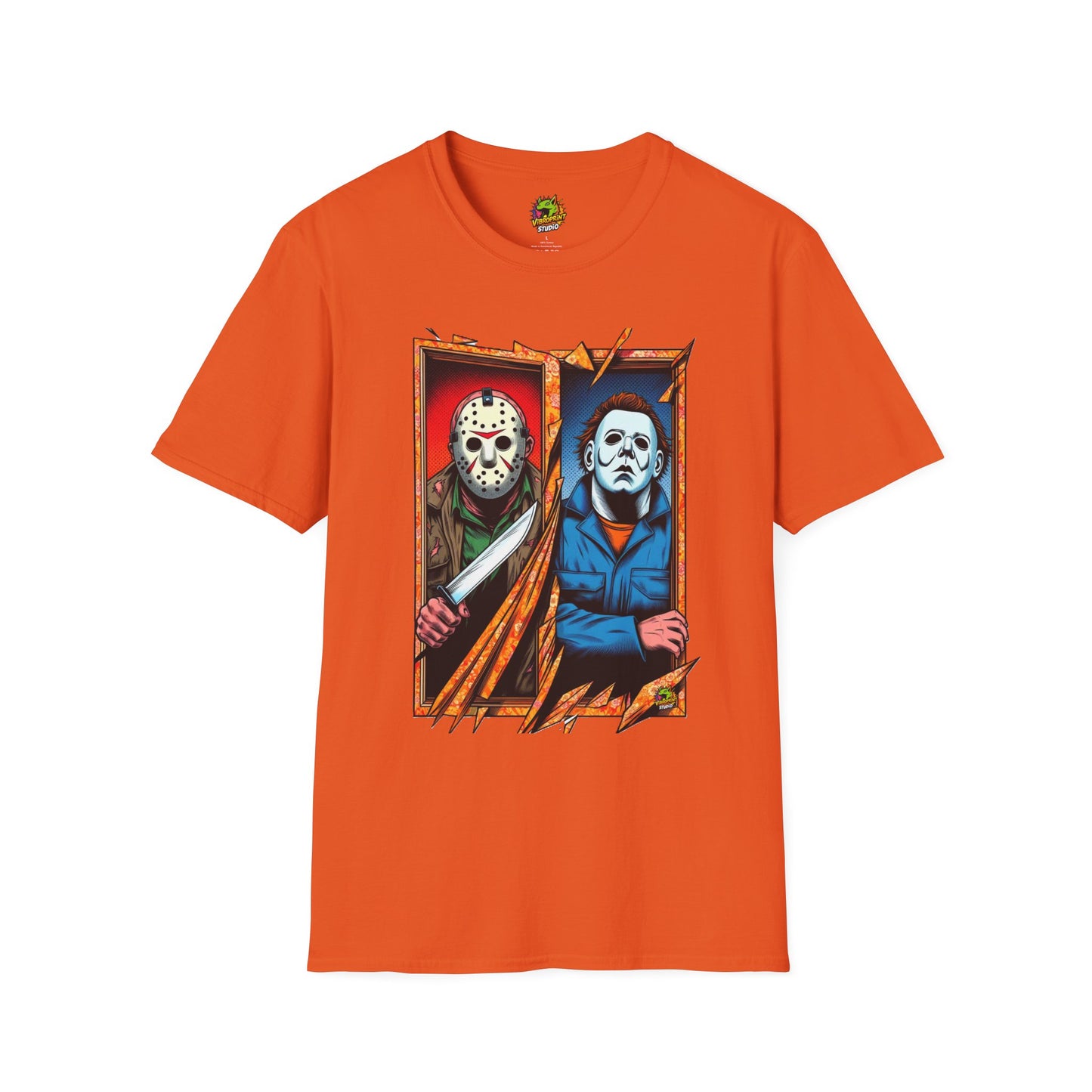 product - Michael Myers Vintage Tee | Jason Voorhees Funny Picnic Scene - custom-made. limited stock. Order yours now and stand out with this exclusive piece!