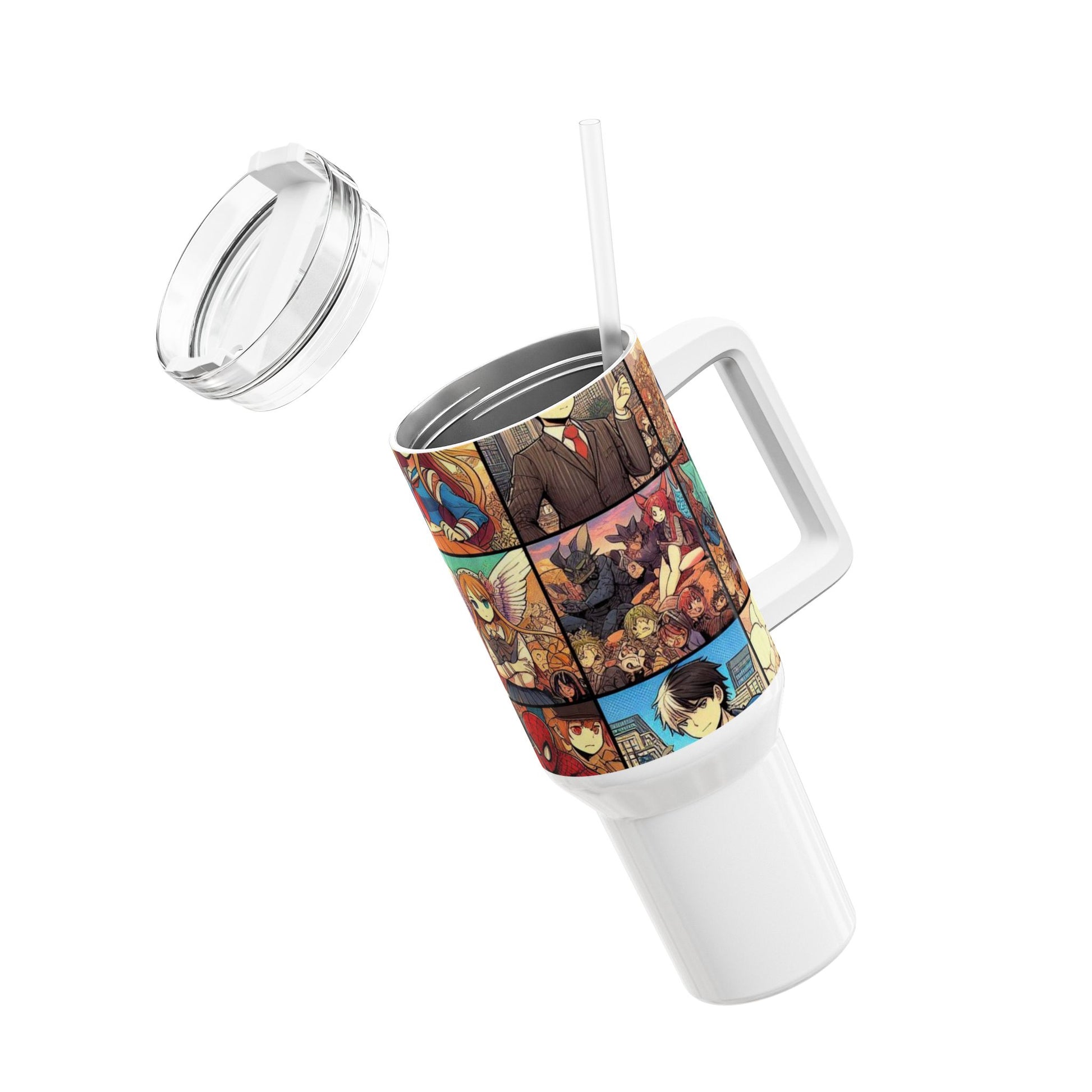 Comics - Stanley cup | Comics and Anime Themed Drinkware for Geeks | Colorful Tumbler - premium material. limited stock. Order yours now and stand out with this exclusive piece!