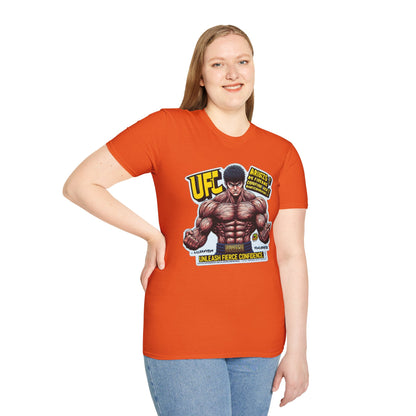 UFC T Shirt | Unleash Fierce Confidence | Motivational UFC Tee with Baki Anime Elements