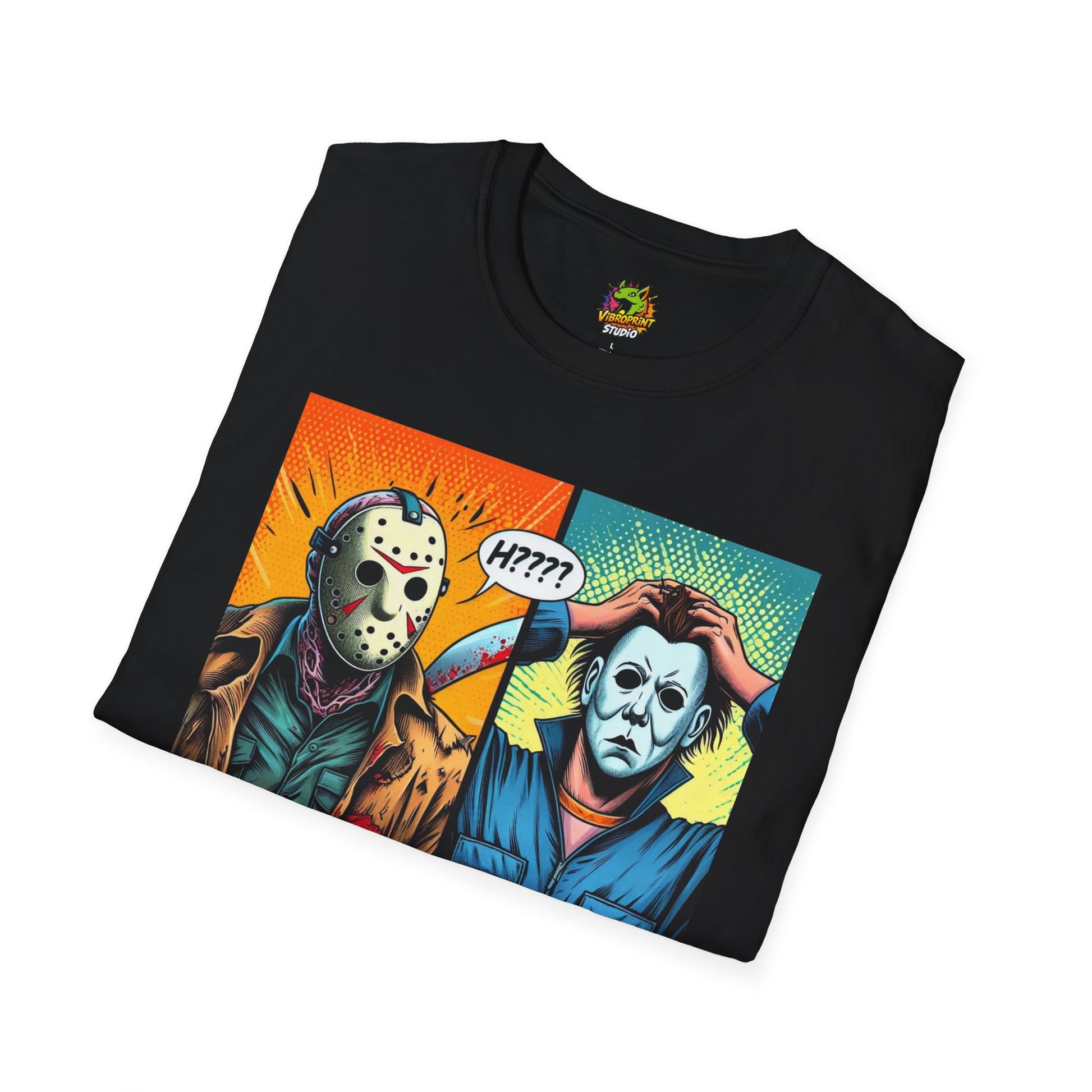 Tee - Jason Voorhees & Michael Myers Shirt | Funny Halloween Picnic Tee - custom-made. perfect gift idea. Order yours now and stand out with this exclusive piece!