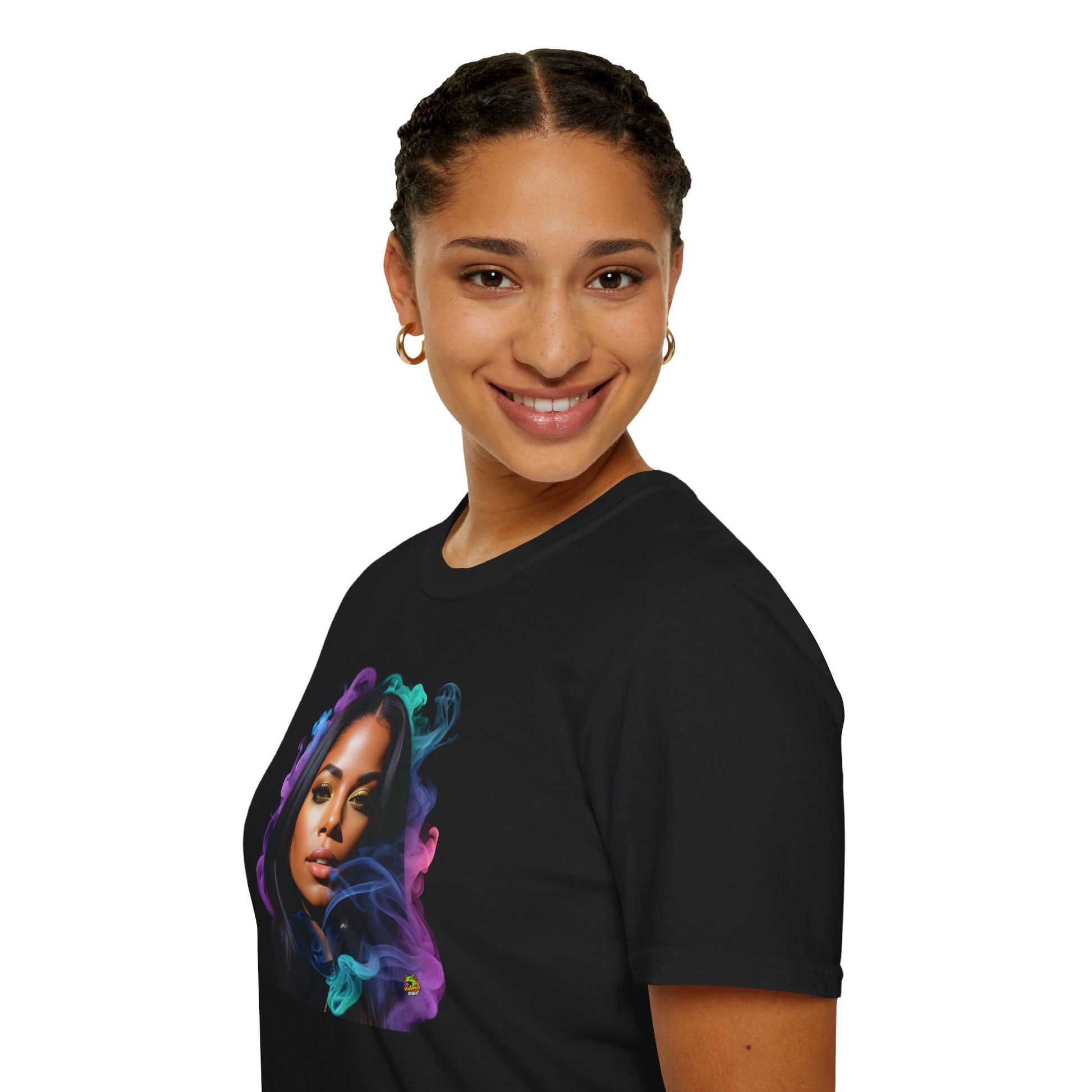 shirt - Aaliyah shirt | Celebrating a Musical Icon | Memorial Tribute to Aaliyah Dana Haughton - custom-made. limited stock. Order yours now and stand out with this exclusive piece!