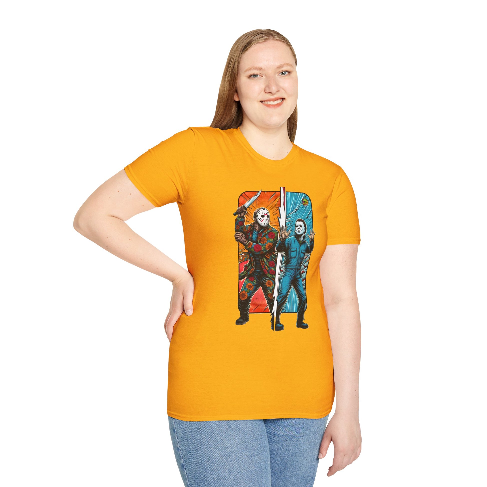 Myers - Jason Voorhees & Michael Myers Funny Horror Tee | Halloween Shirt - custom-made. perfect gift idea. Order yours now and stand out with this exclusive piece!