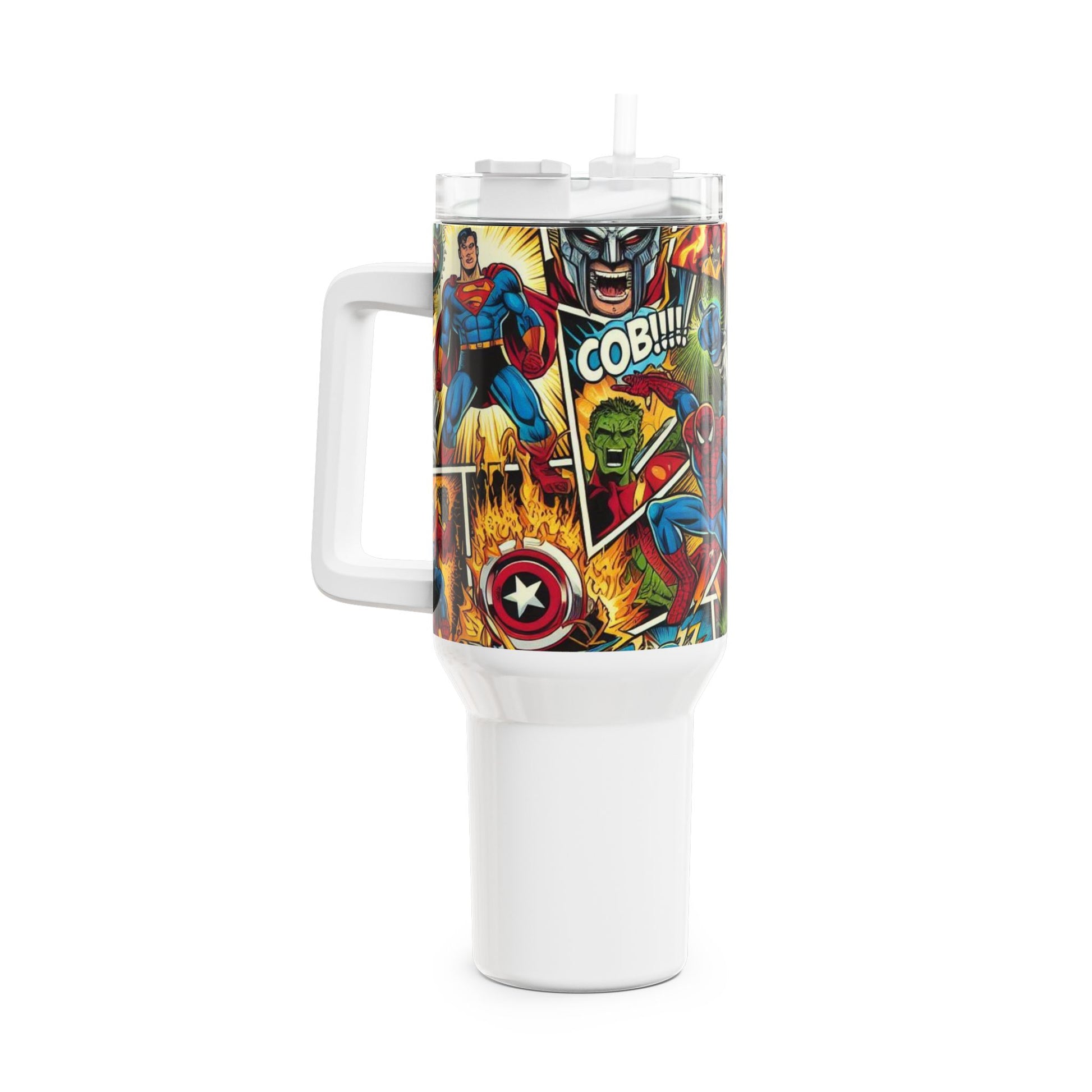 Tumbler - Stanley Comics Themed Tumbler | Colorful Drinkware for Anime and Pop Culture Fans | Geek Tumbler - custom-made. limited stock. Order yours now and stand out with this exclusive piece!