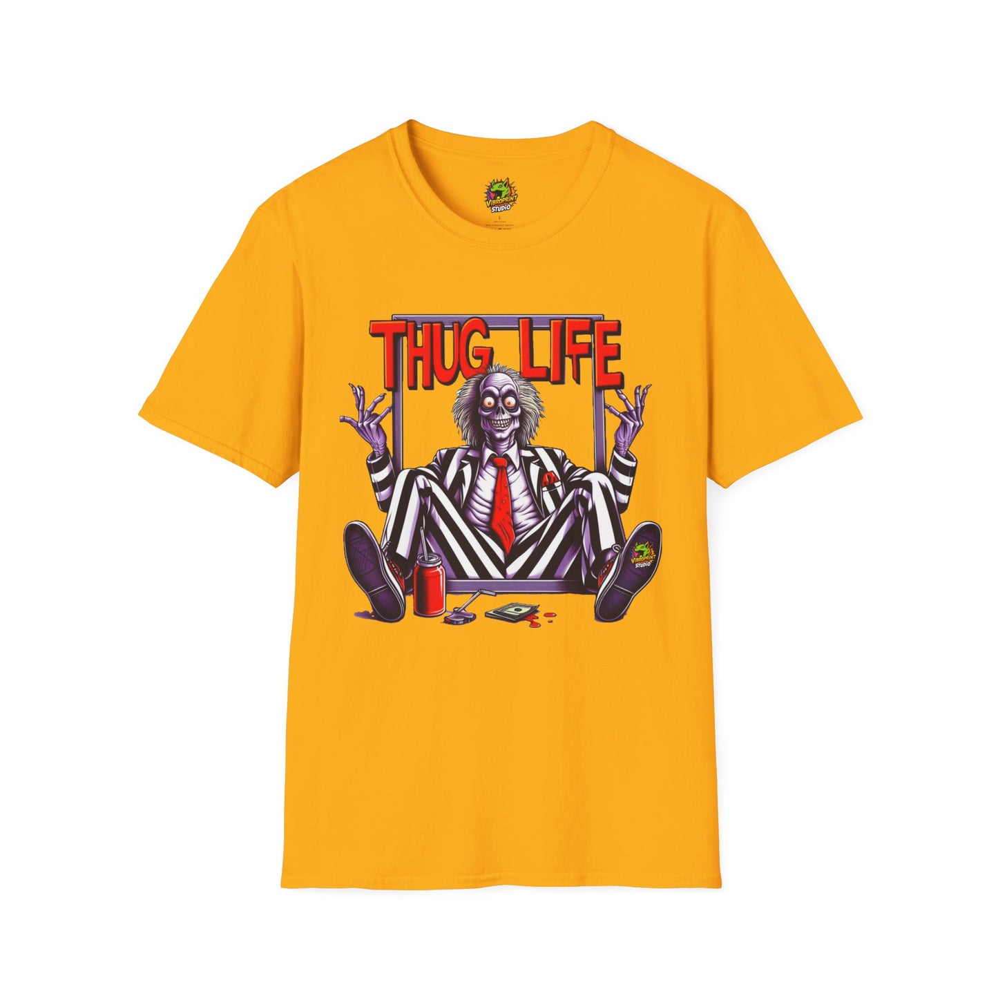 Funny - Beetlejuice Shirt | Funny Thug Life Graphic T-Shirt | Halloween Beetlejuice Tee - custom-made. perfect gift idea. Order yours now and stand out with this exclusive piece!