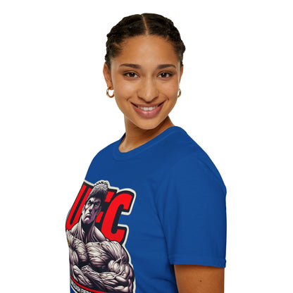 Baki - UFC T Shirt | Unleash Fierce Confidence | UFC Tee with Baki Anime Strength for Fitness Fans - custom-made. perfect gift idea. Order yours now and stand out with this exclusive piece!