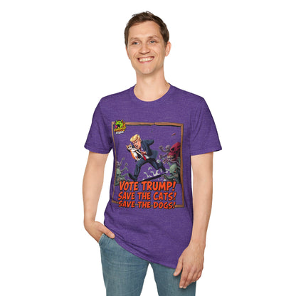 Graphic - They're Eating the Dogs Shirt | Political Humor Graphic Tee | Funny Trump Election Shirt - custom-made. limited stock. Order yours now and stand out with this exclusive piece!