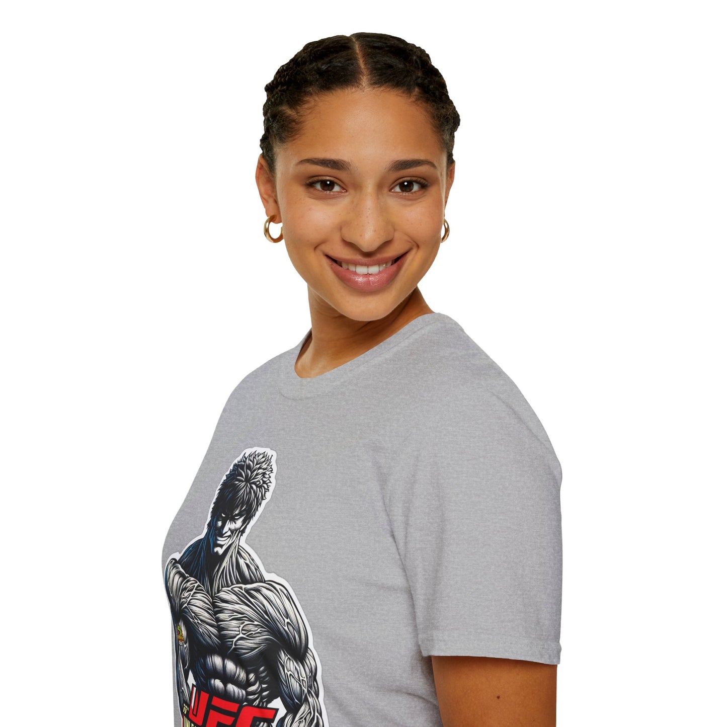 horror-themed apparel - UFC T Shirt | Unleash Fierce Confidence | UFC Tee for Gym and Baki Anime Lovers - trending style. spooky season t-shirt with unique flair. Order yours now and stand out with this exclusive piece!