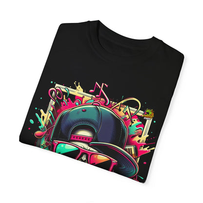 T-Shirt - Neon Graffiti Explosion Rapper Merch | Urban Street Art T-Shirt Design - custom-made. limited stock. Order yours now and stand out with this exclusive piece!