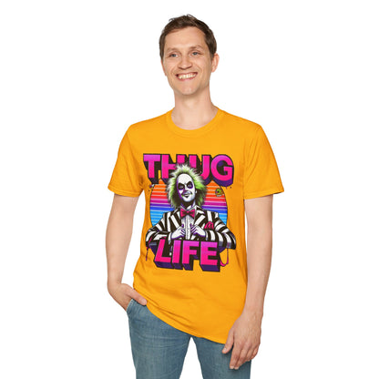 high-quality - Beetlejuice Shirt | Thug Life Inspired T-Shirt | Halloween Horror Graphic Tee | Funny Beetlejuice Shirt - custom-made. limited stock. Order yours now and stand out with this exclusive piece!