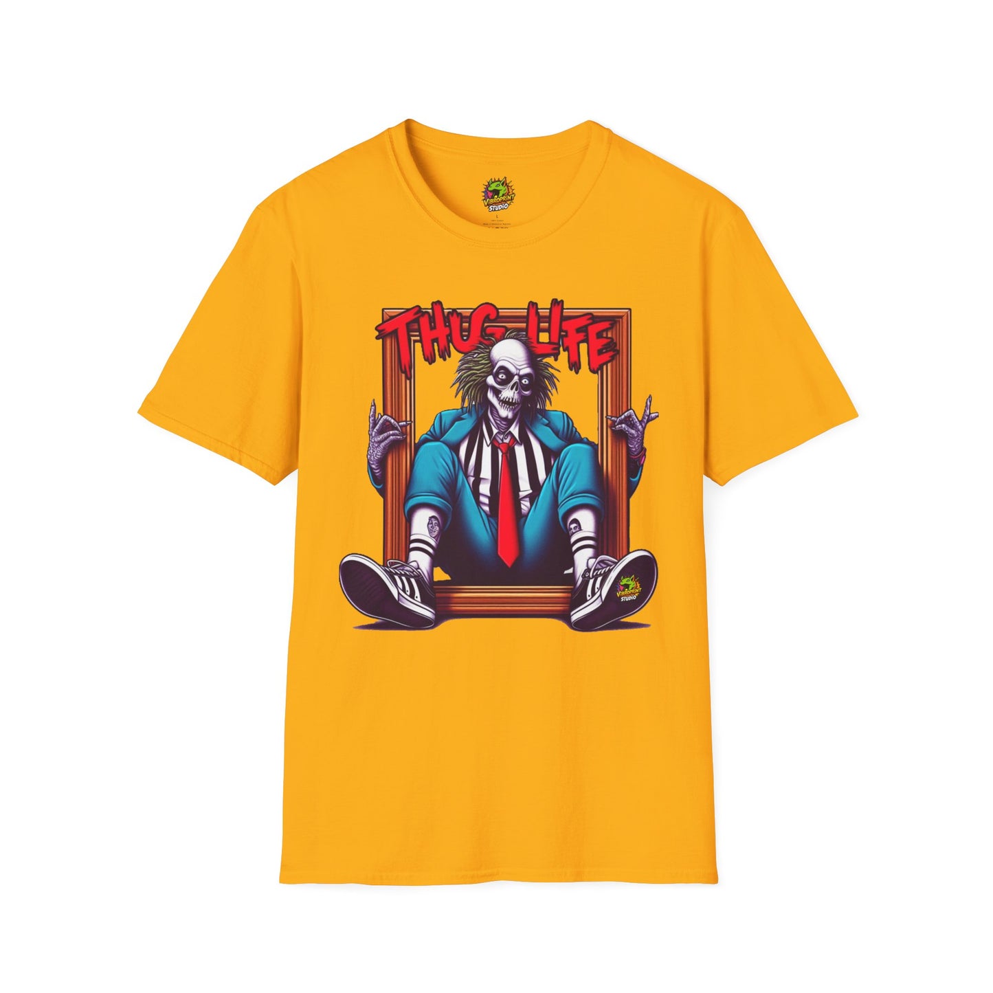 Graphic - Beetlejuice Shirt | Thug Life Inspired Tee | Halloween Graphic T-Shirt | Spooky Beetlejuice Style - premium material. limited stock. Order yours now and stand out with this exclusive piece!