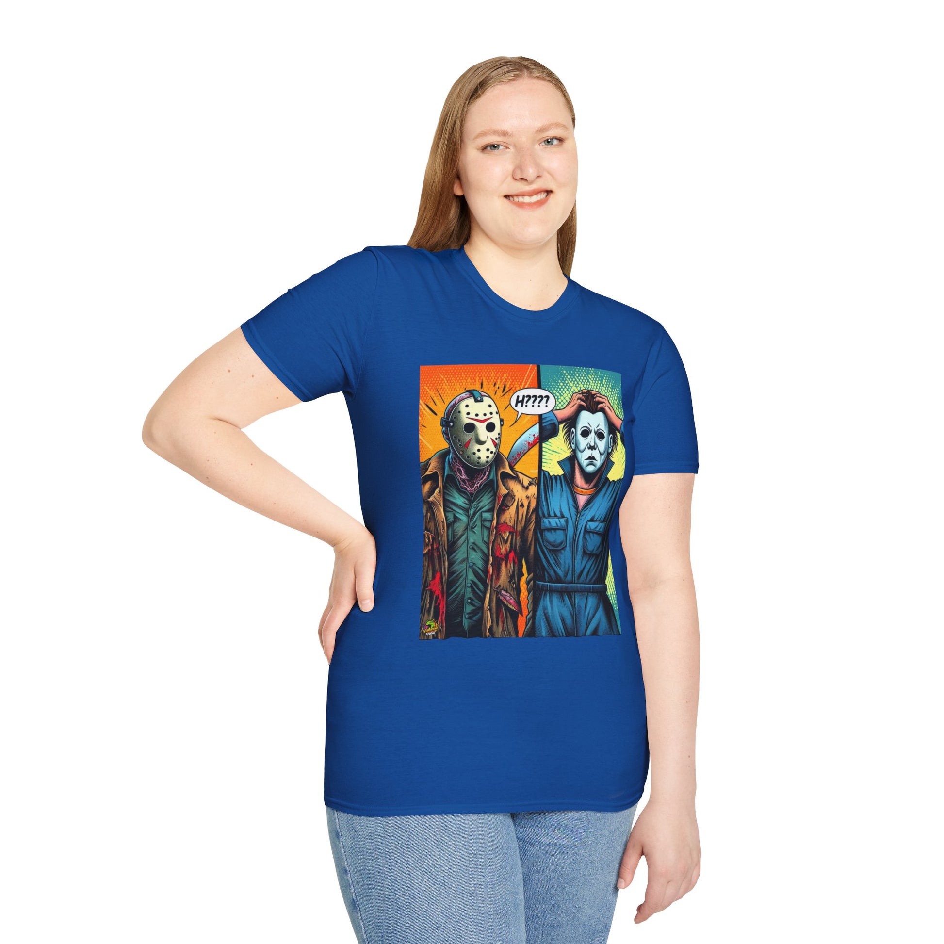 & - Jason Voorhees & Michael Myers Shirt | Funny Halloween Picnic Tee - premium material. limited stock. Order yours now and stand out with this exclusive piece!