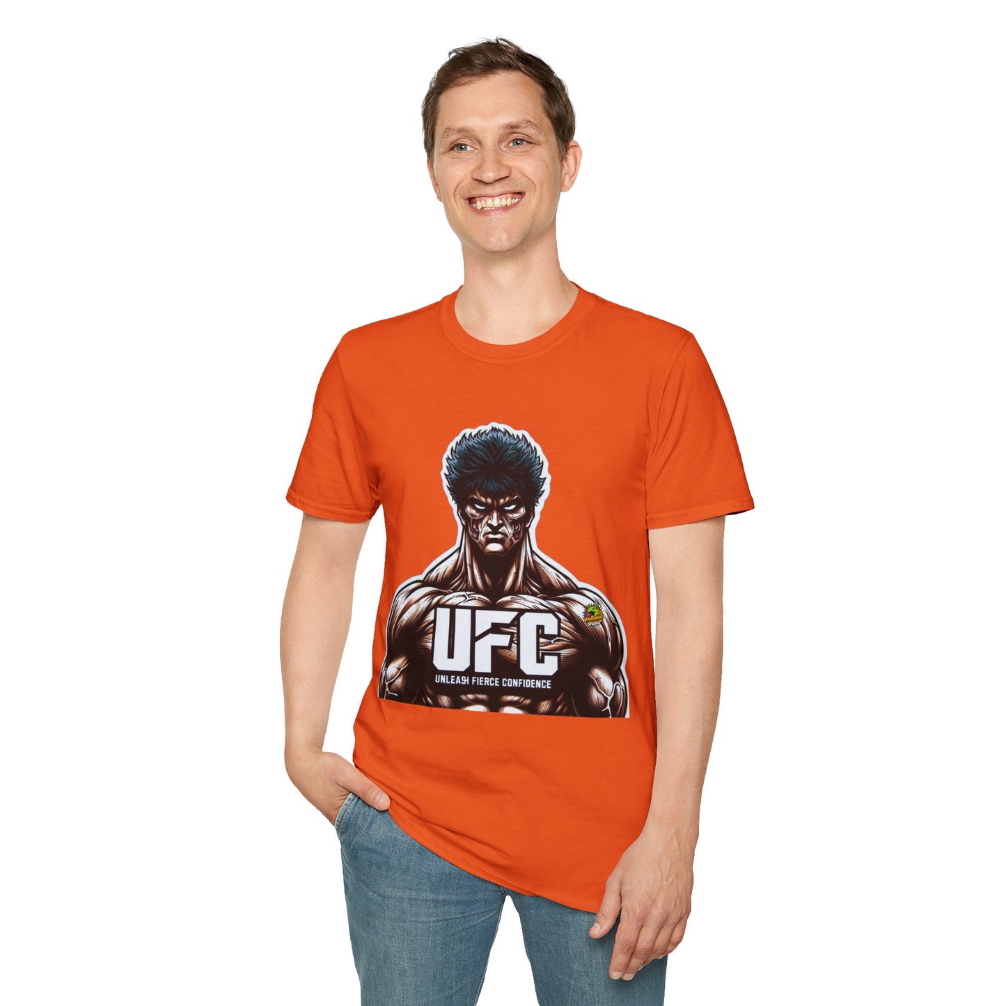 UFC T Shirt | Unleash Fierce Confidence | UFC Tee with Baki Anime Motivation for Fitness