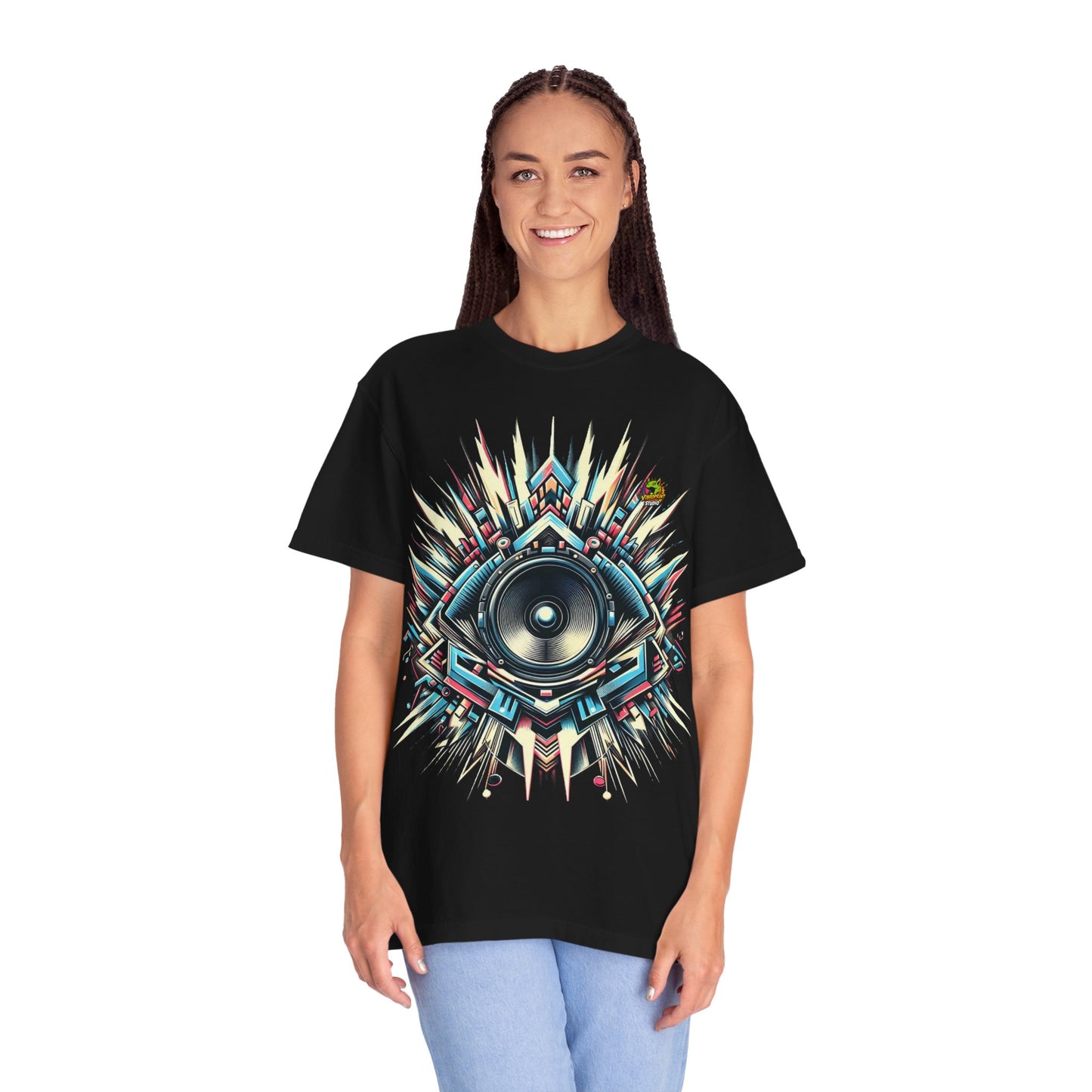 Rapper - Booming Sound Waves Rapper Merch | Street Music Beats T-Shirt Design - premium material. perfect gift idea. Order yours now and stand out with this exclusive piece!