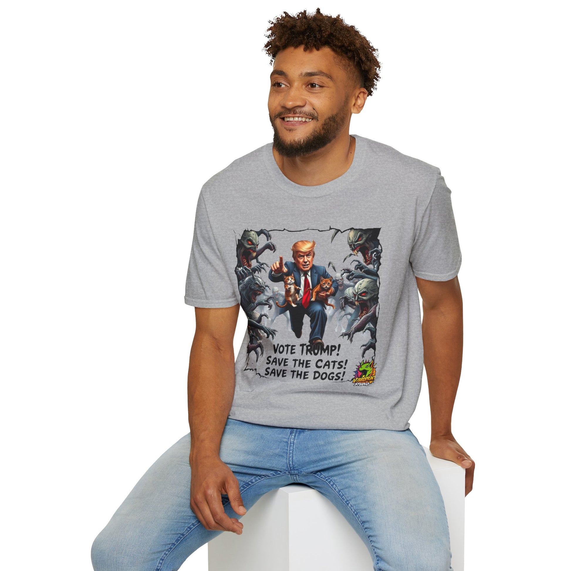 T-Shirt - They're Eating the Dogs Shirt | Satirical Trump Election Tee | Funny Graphic Political T-Shirt - premium material. limited stock. Order yours now and stand out with this exclusive piece!