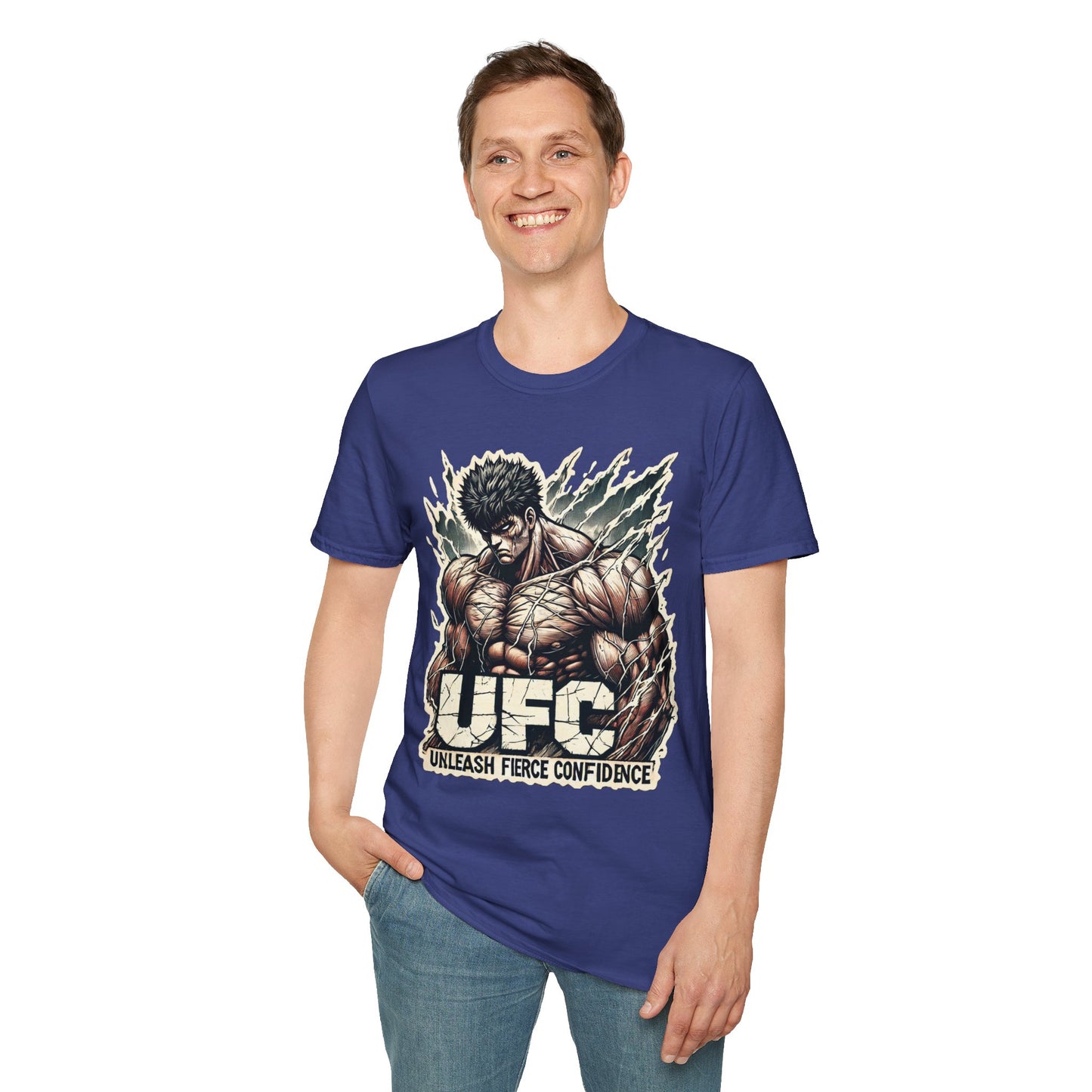 | - UFC T Shirt | Unleash Fierce Confidence | Motivational UFC Tee with Baki Anime Influence - custom-made. perfect gift idea. Order yours now and stand out with this exclusive piece!