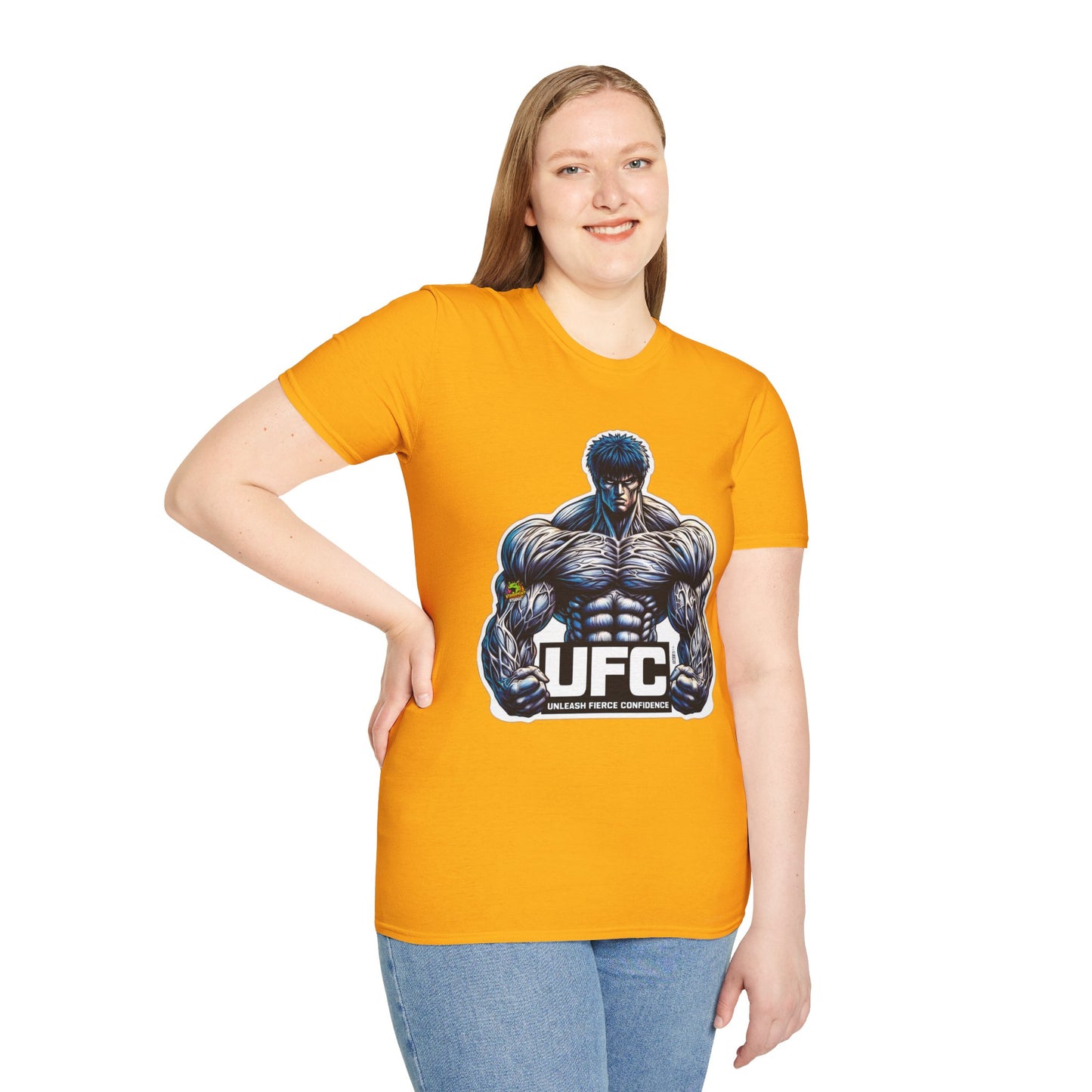 UFC T Shirt | Unleash Fierce Confidence | Motivational UFC Tee with Baki Anime Inspiration for Gym