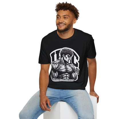 product - UFC T Shirt | Unleash Fierce Confidence | UFC Tee with Baki Anime T Shirt Inspiration - premium material. perfect gift idea. Order yours now and stand out with this exclusive piece!