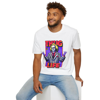 Tee - Beetlejuice Shirt | Halloween Thug Life Tee | Classic Beetlejuice Graphic T-Shirt - premium material. perfect gift idea. Order yours now and stand out with this exclusive piece!