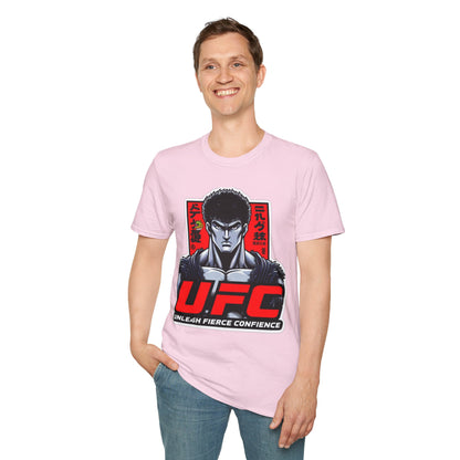 UFC T Shirt | Unleash Fierce Confidence | UFC Tee with Baki Anime Style