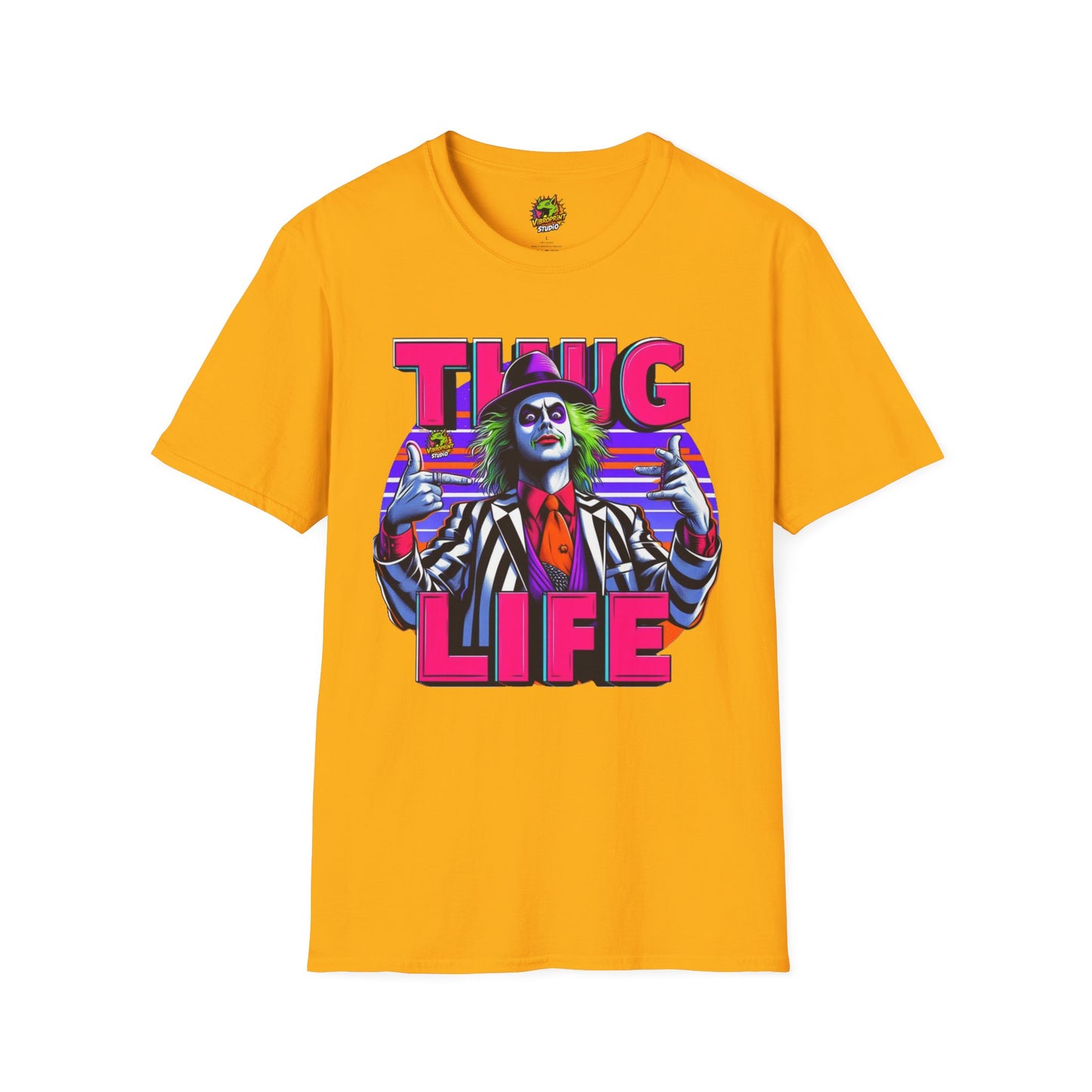 Tee - Beetlejuice Shirt | Thug Life Graphic Shirt | Funny Halloween Beetlejuice Tee - premium material. limited stock. Order yours now and stand out with this exclusive piece!