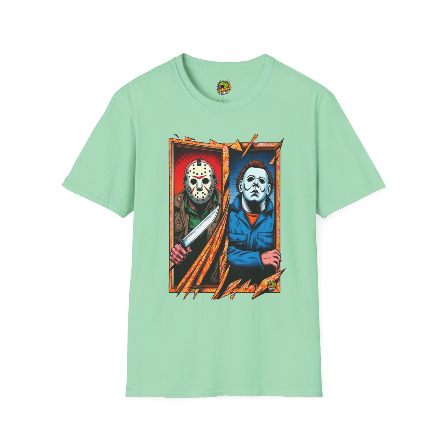 product - Michael Myers Vintage Tee | Jason Voorhees Funny Picnic Scene - premium material. perfect gift idea. Order yours now and stand out with this exclusive piece!