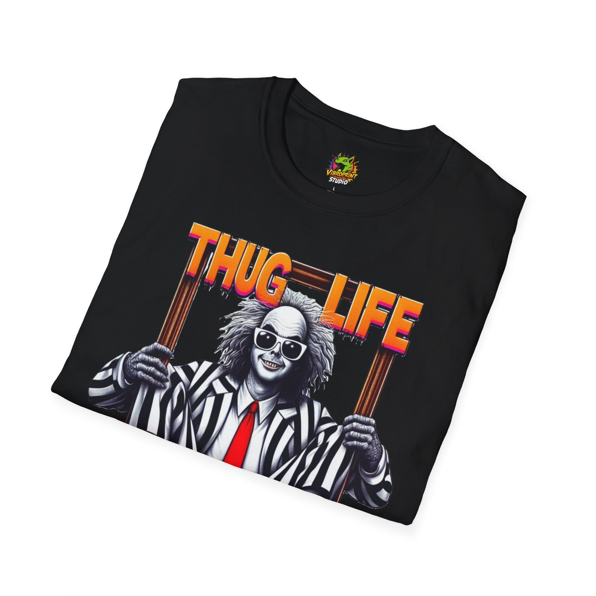 Halloween - Beetlejuice Shirt | Thug Life Inspired T-Shirt | Classic Halloween Beetlejuice Tee - custom-made. limited stock. Order yours now and stand out with this exclusive piece!