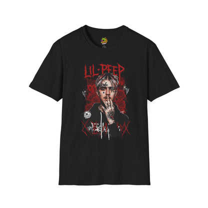 Lil Peep Merch T-Shirt - Original Vibroprint Studio Design - Goth, Emo, Sadboy Clothing