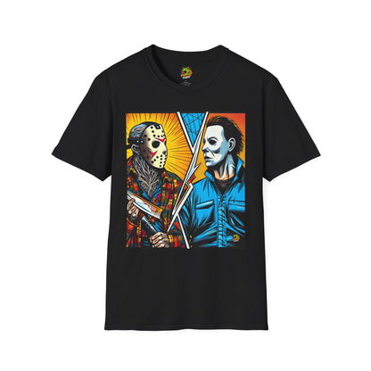 & - Jason & Michael Halloween Shirt | Funny Vintage Horror Tee - premium material. perfect gift idea. Order yours now and stand out with this exclusive piece!