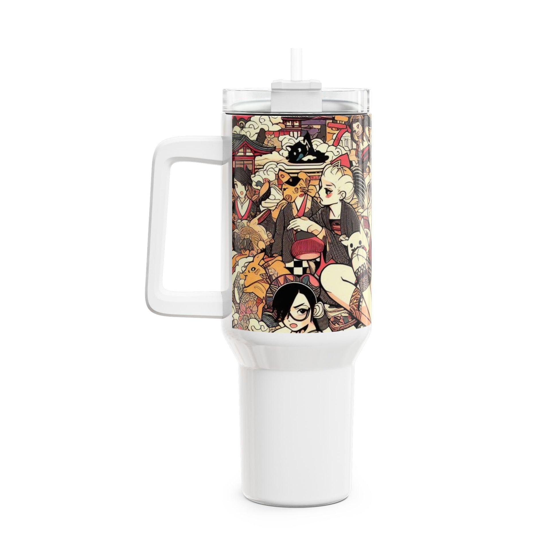 | - Stanley cup | Geek Drinkware for Anime Fans | Colorful Cartoon Tumbler - premium material. perfect gift idea. Order yours now and stand out with this exclusive piece!