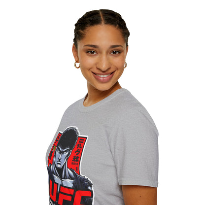 UFC T Shirt | Unleash Fierce Confidence | UFC Tee with Baki Anime Style