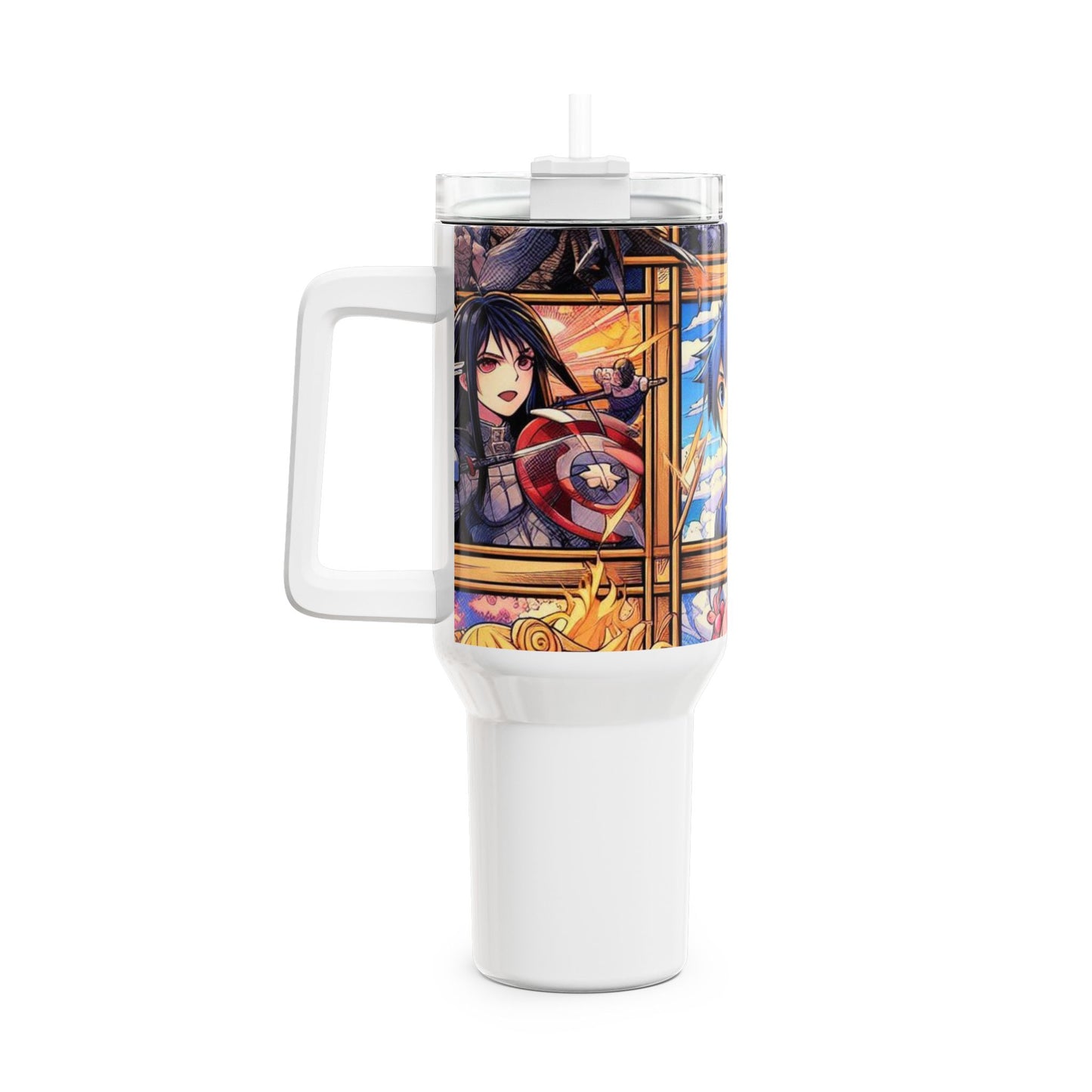 Anime - Stanley cup | Colorful Anime and Comics Tumbler | Geek Drinkware for Gamers - custom-made. limited stock. Order yours now and stand out with this exclusive piece!