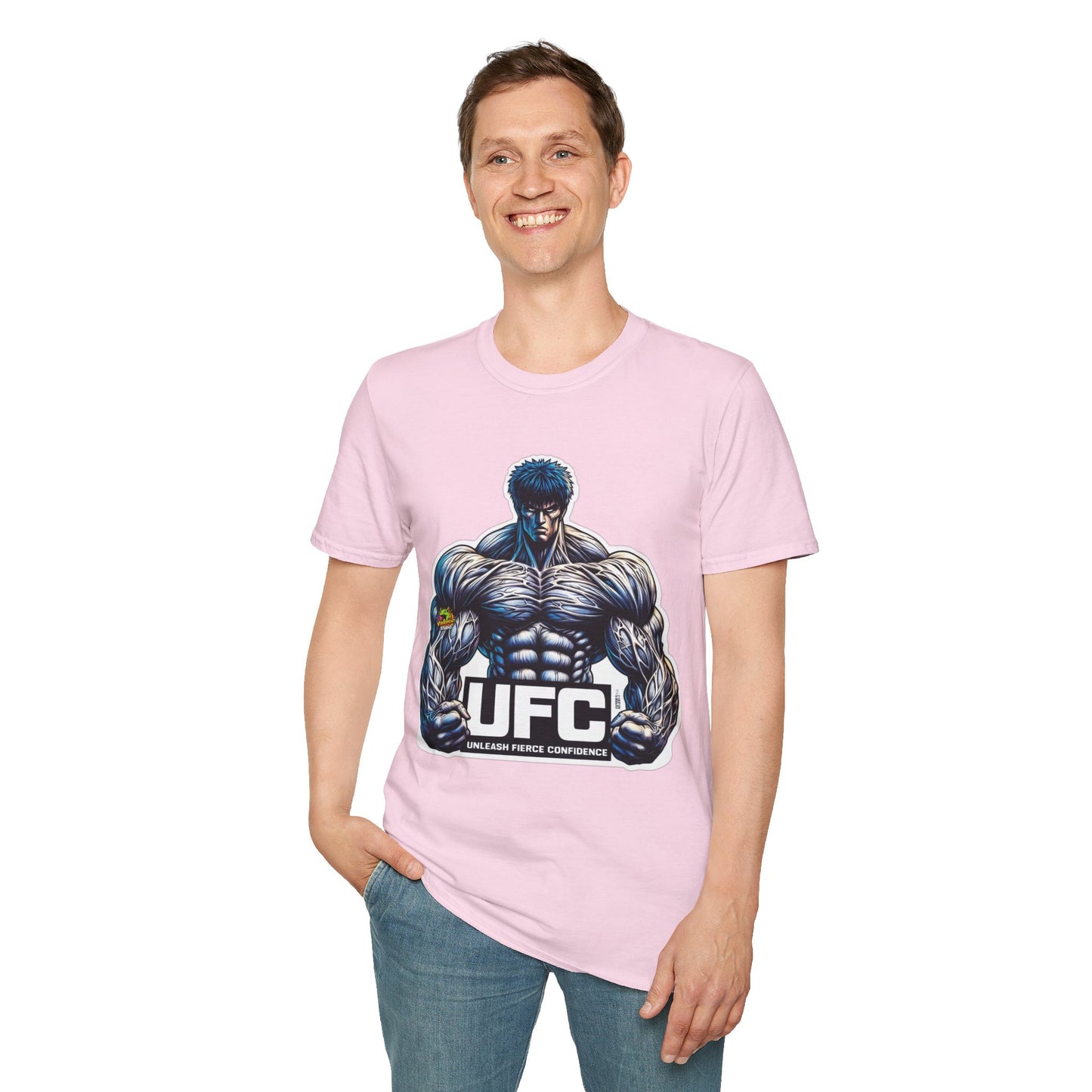 UFC T Shirt | Unleash Fierce Confidence | Motivational UFC Tee with Baki Anime Inspiration for Gym