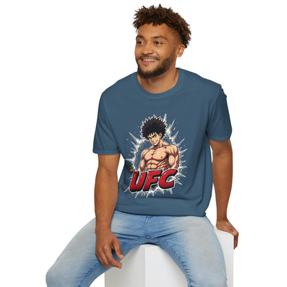 UFC T Shirt | Unleash Fierce Confidence | Motivational UFC Tee with Baki Anime Elements